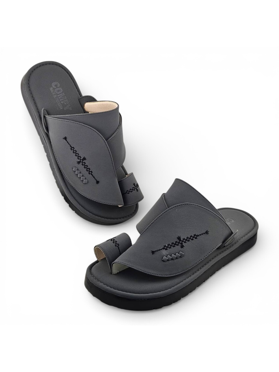 Men Grey Arabic Sandals