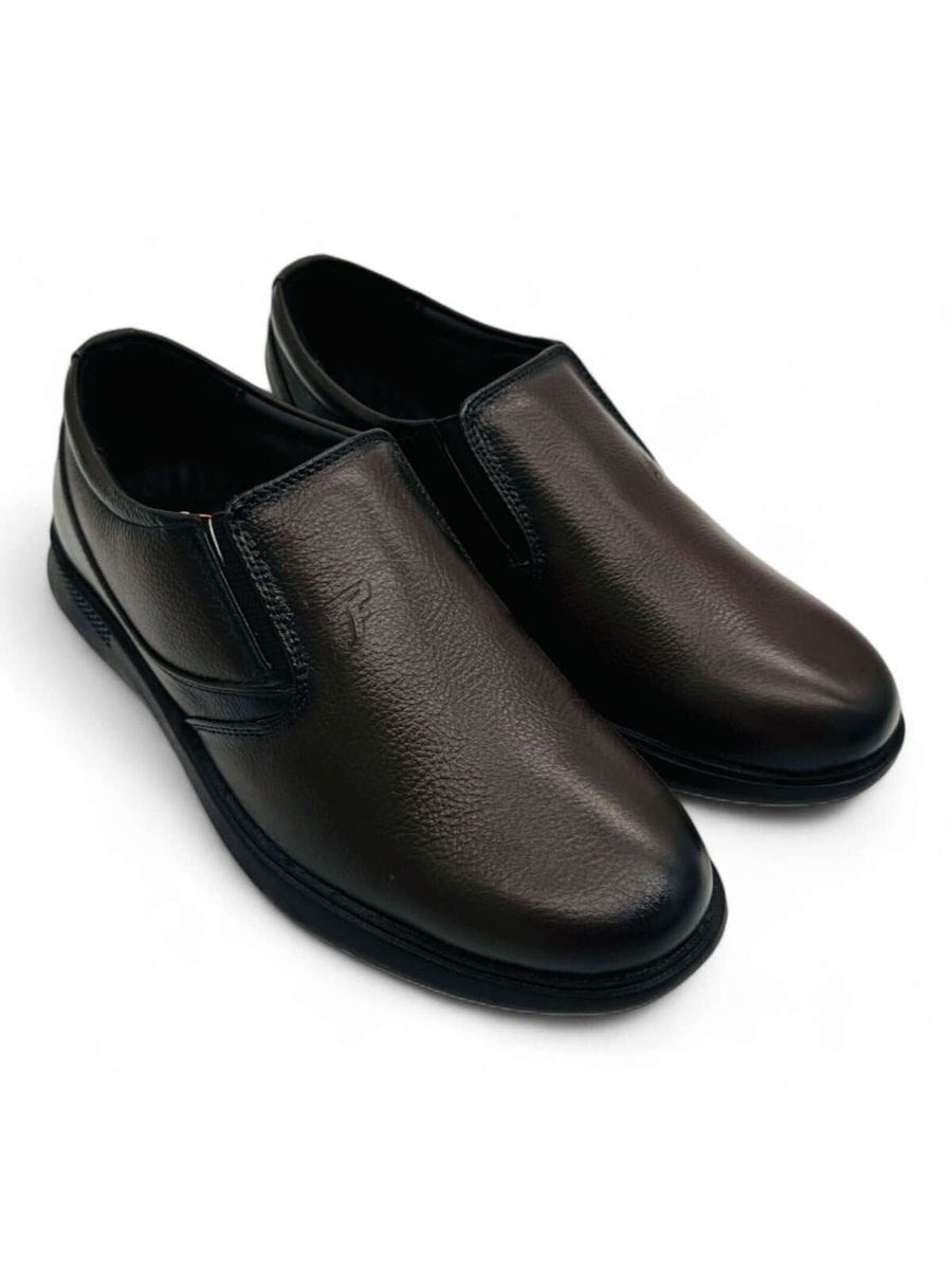Men Premium Brown Leather Slip-On Formal Shoes