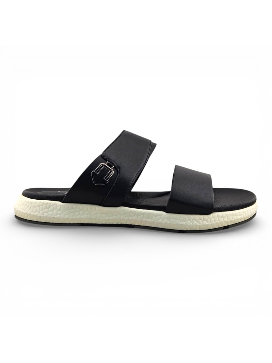 Men Black Casual Comfort Slides