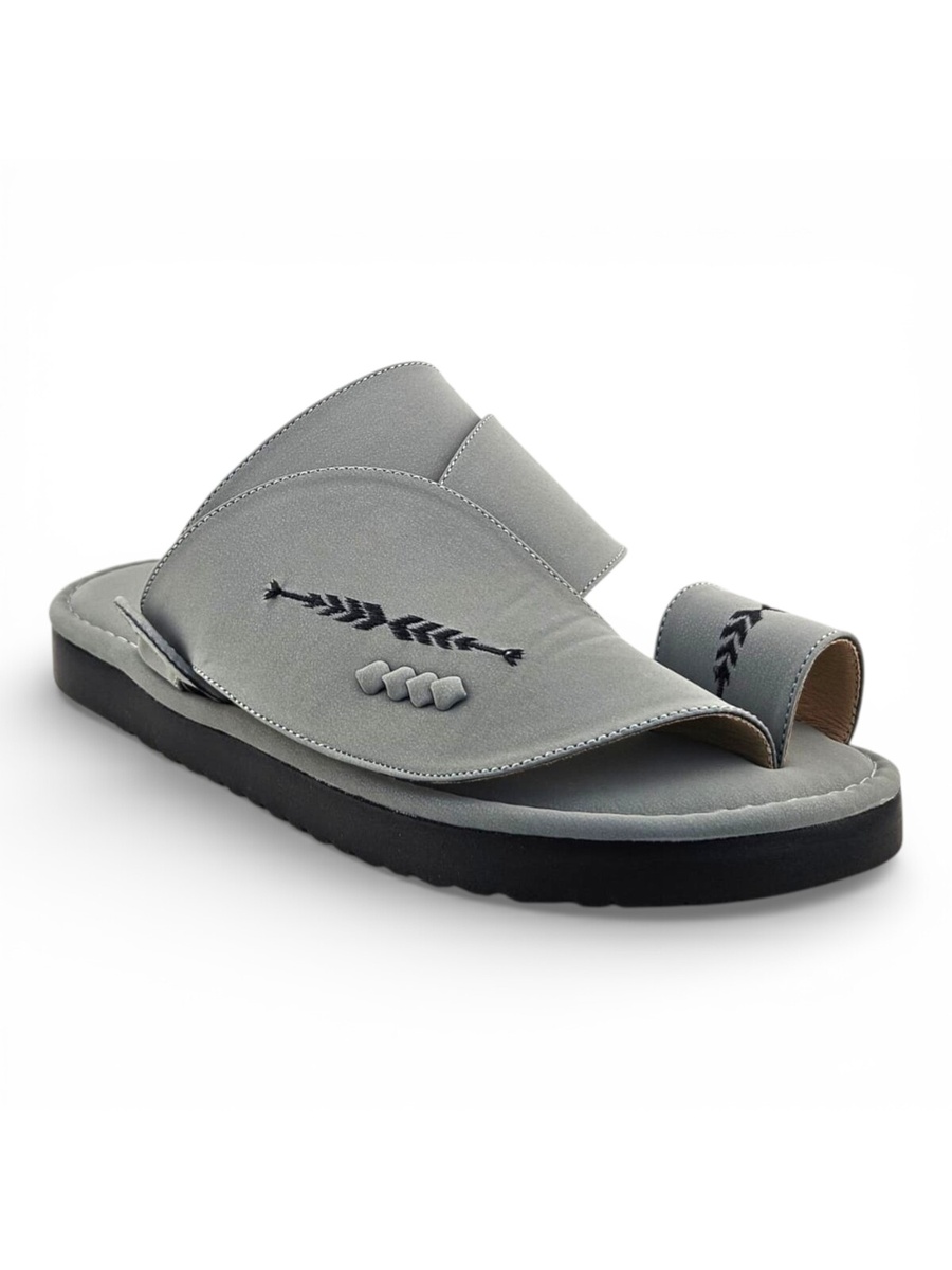 Grey Emirati Men Thong Sandals - Casual and Comfortable