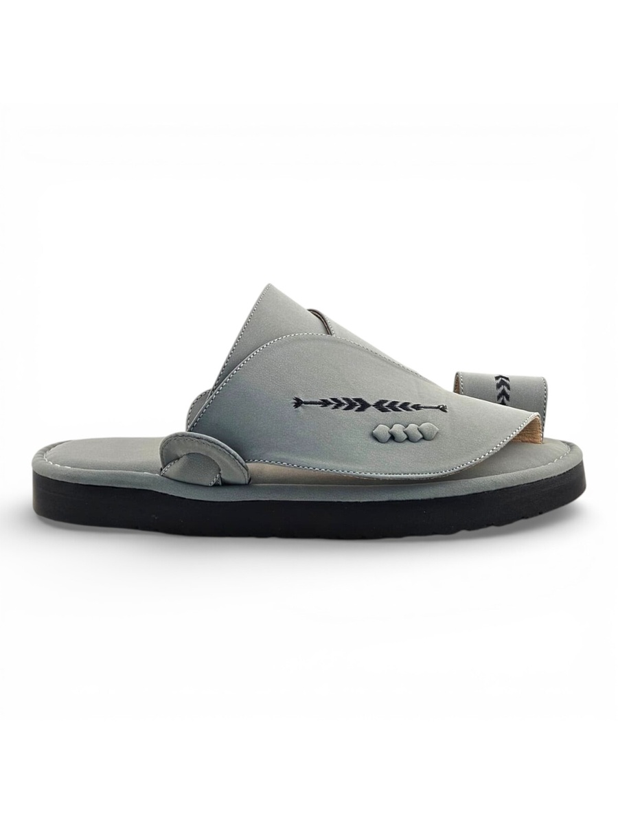 Grey Emirati Men Thong Sandals - Casual and Comfortable