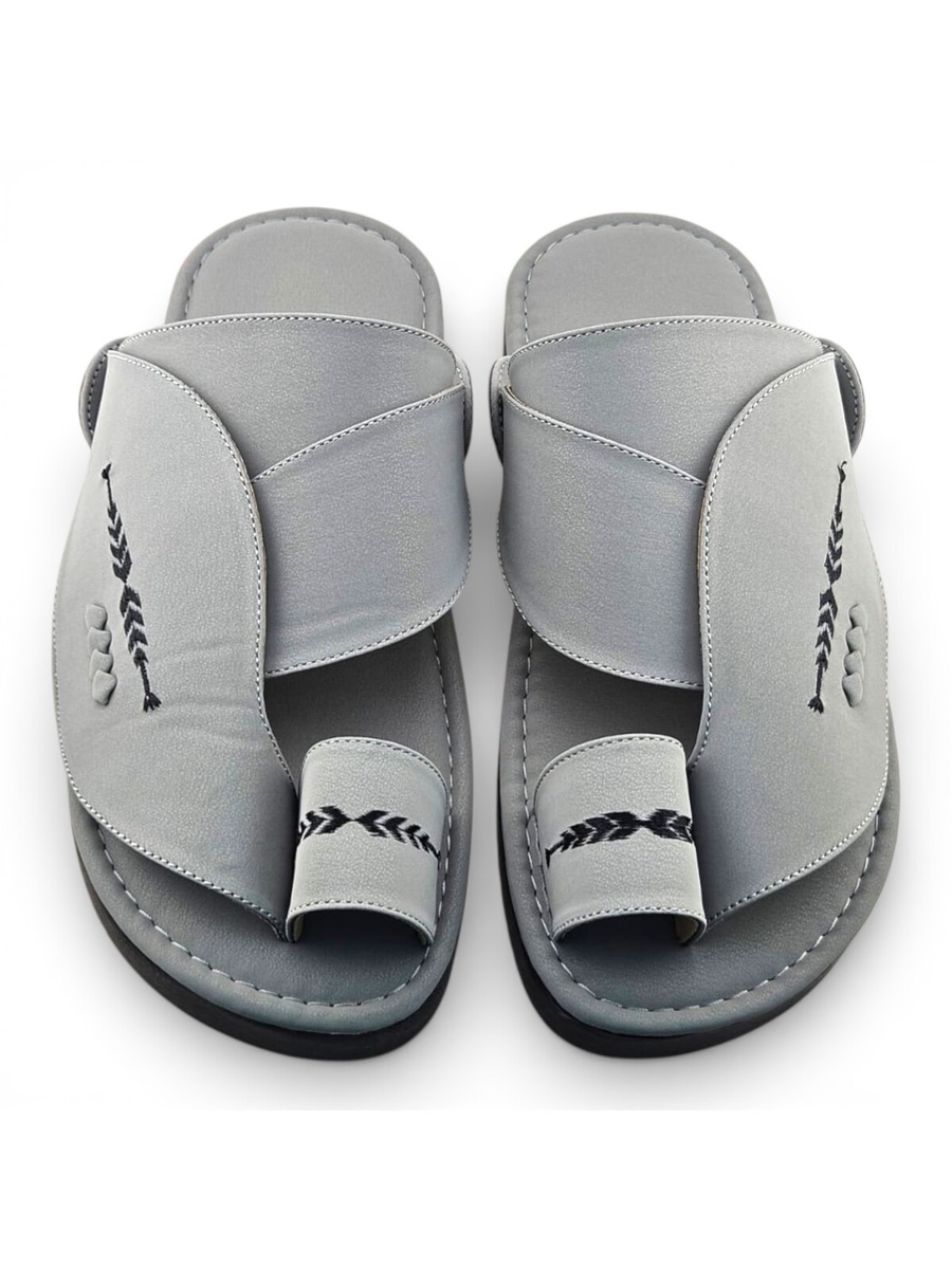 Grey Emirati Men Thong Sandals - Casual and Comfortable