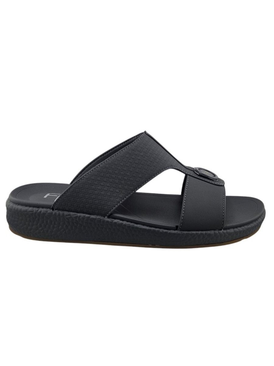 Men Grey Arabic Sandals - Premium