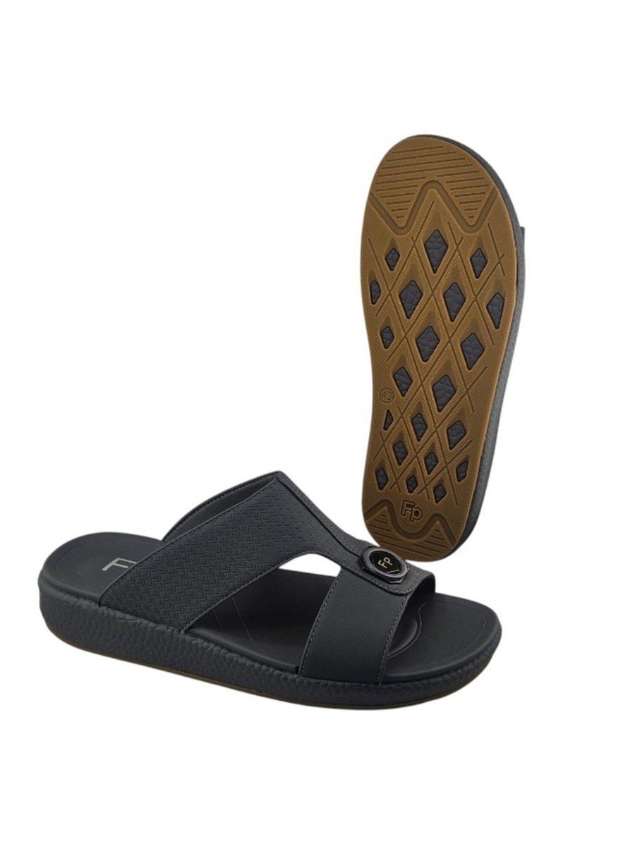 Men Grey Arabic Sandals - Premium