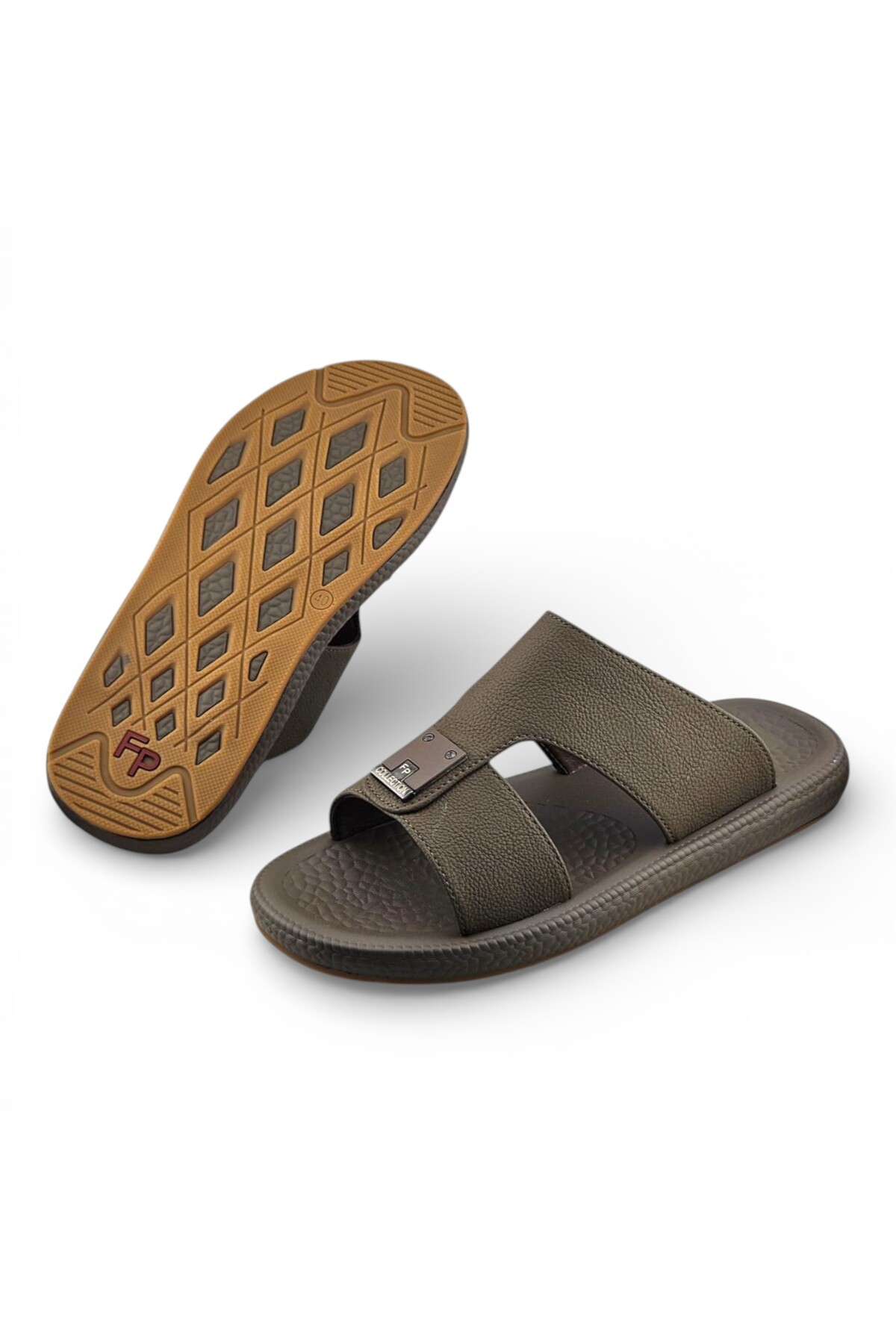 Men Casual Comfort Sandals - Multi-Tone Slip-On
