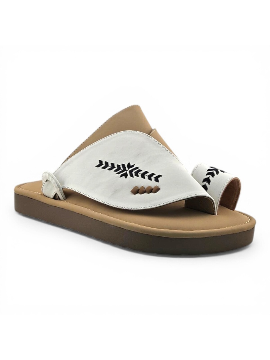 Multi-Color Embroidered Arabic Sandals