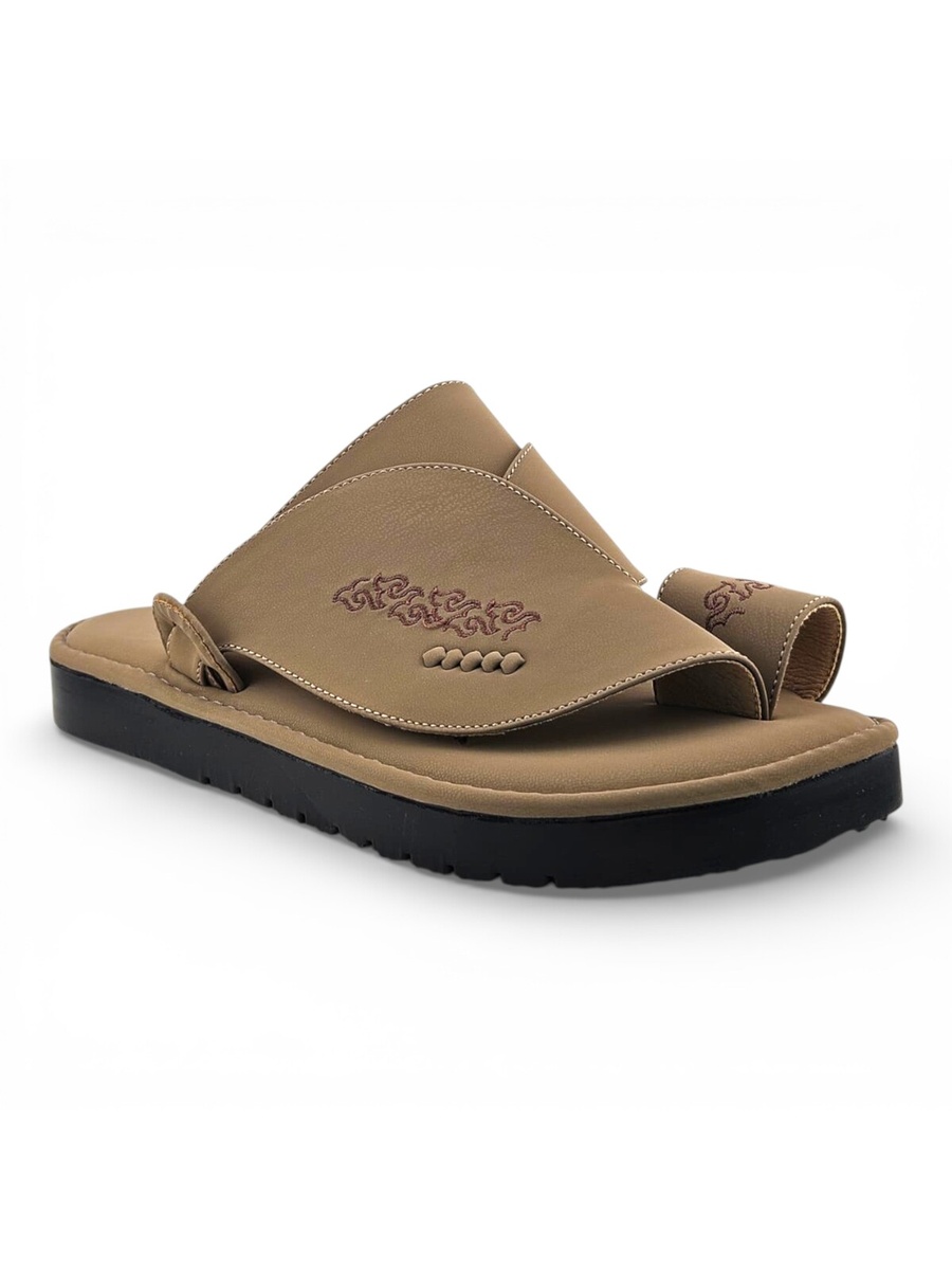 Men Beige Arabic Sandals Comfort
