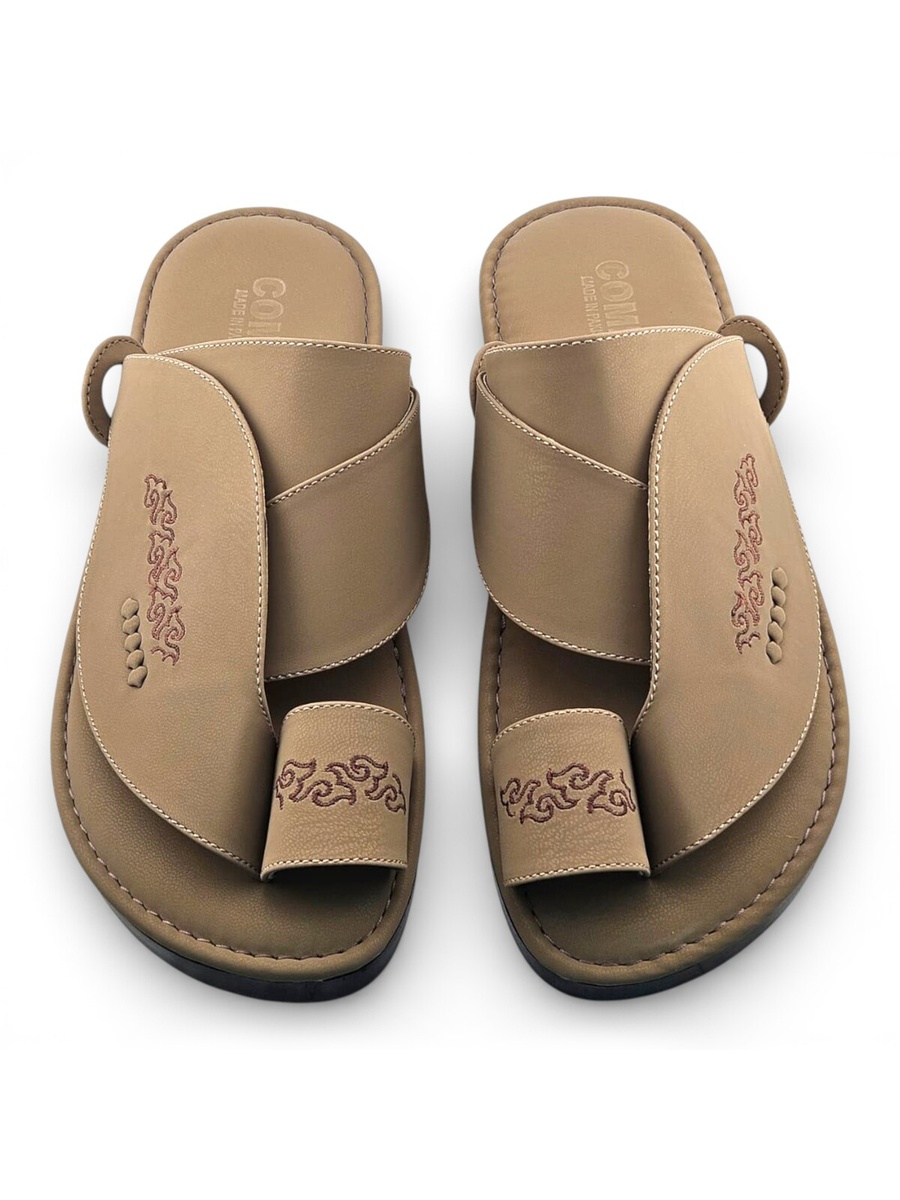 Men Beige Arabic Sandals Comfort