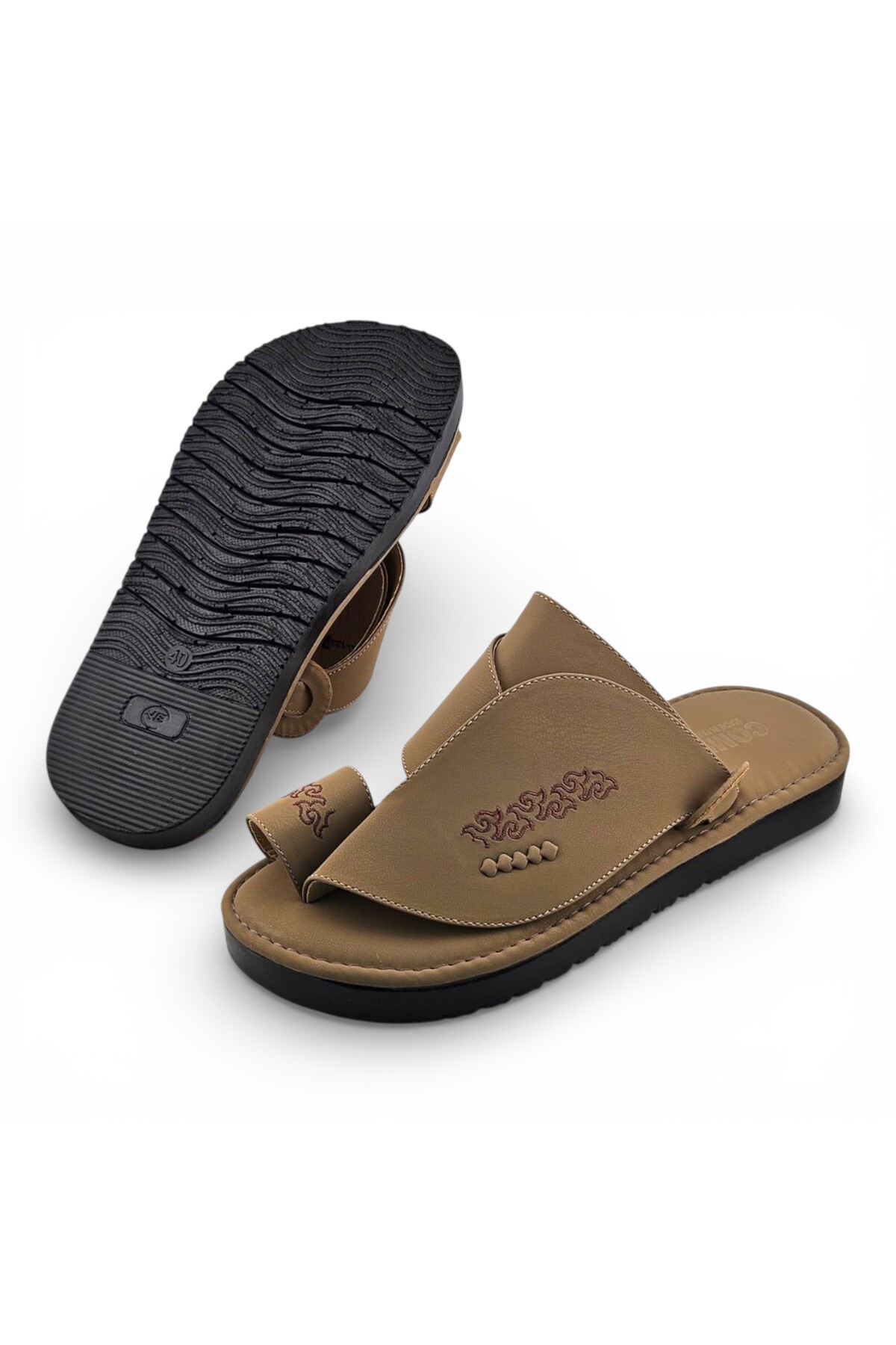 Men Beige Arabic Sandals Comfort