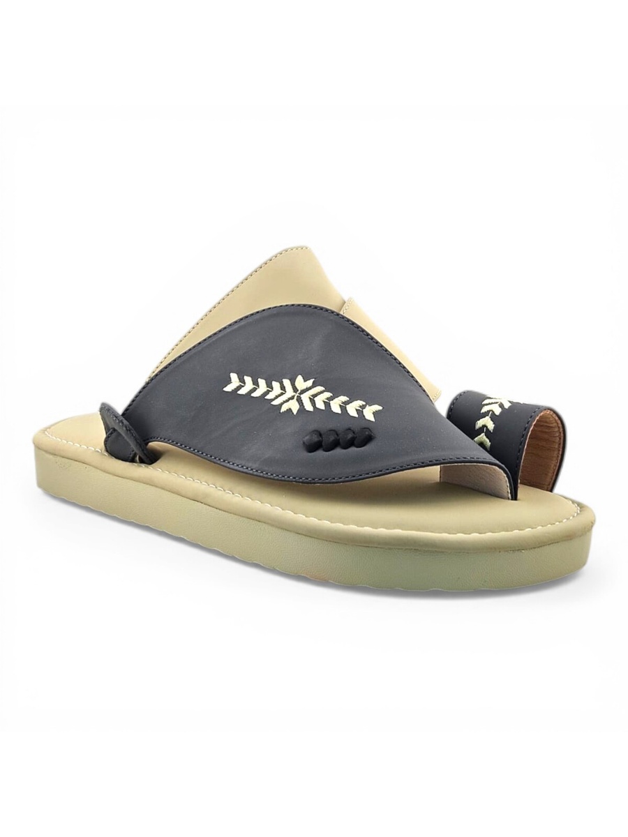 Multi-Color Embroidered Arabic Sandals