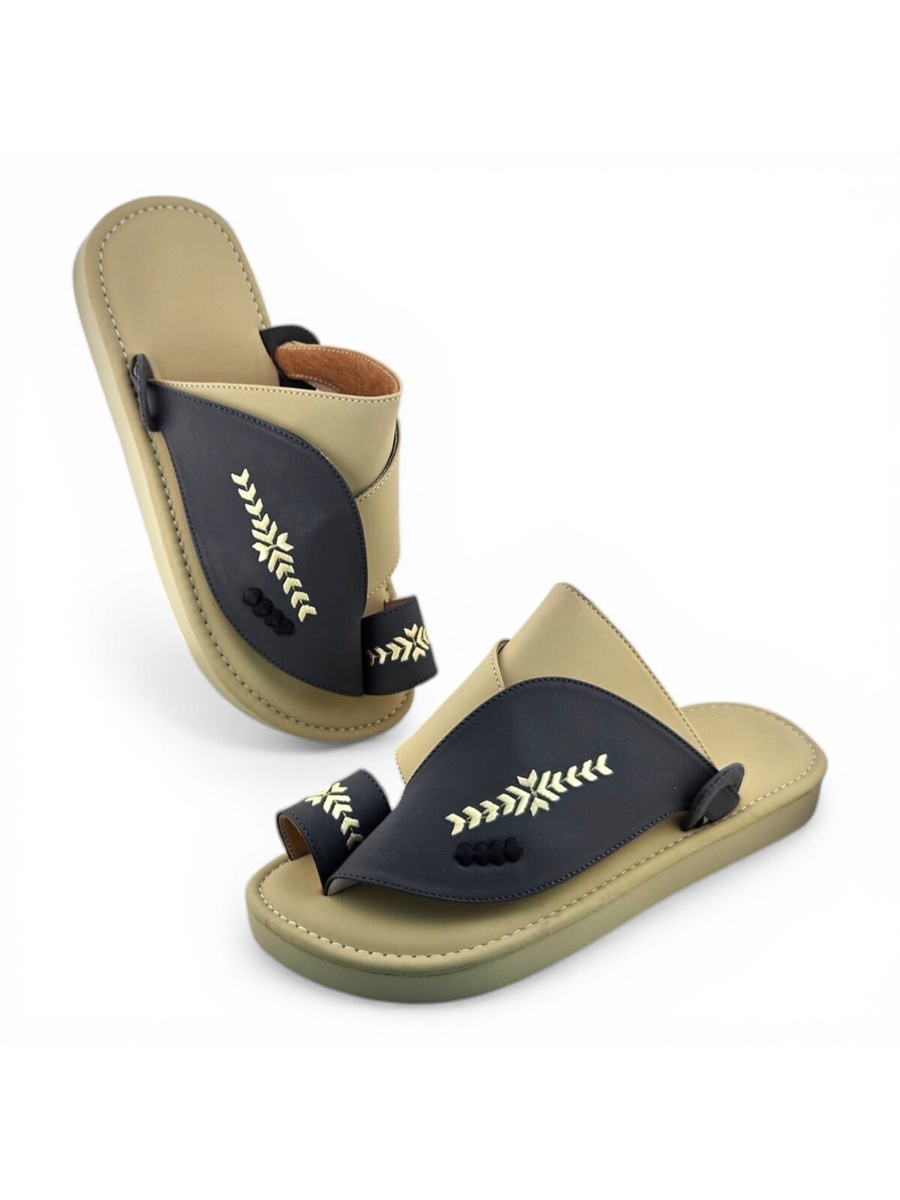 Multi-Color Embroidered Arabic Sandals