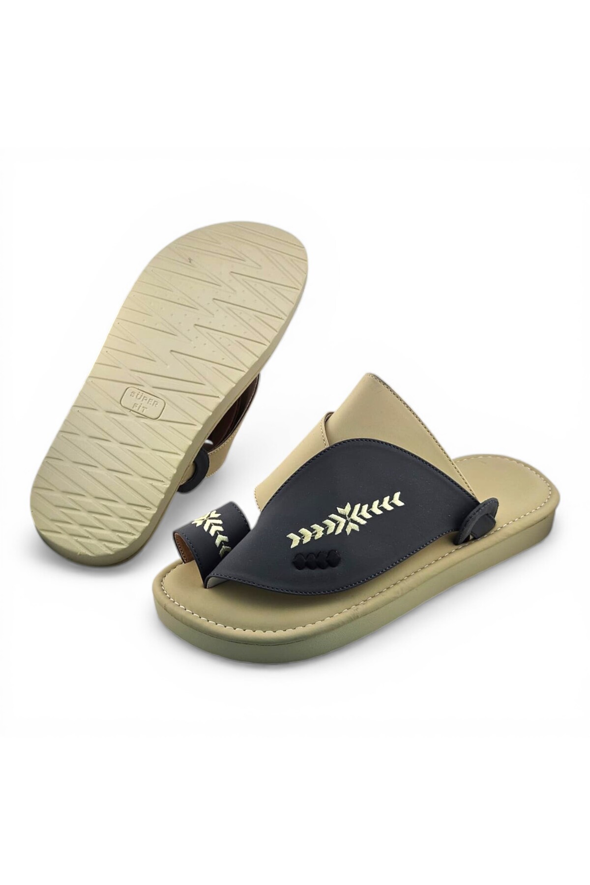 Multi-Color Embroidered Arabic Sandals