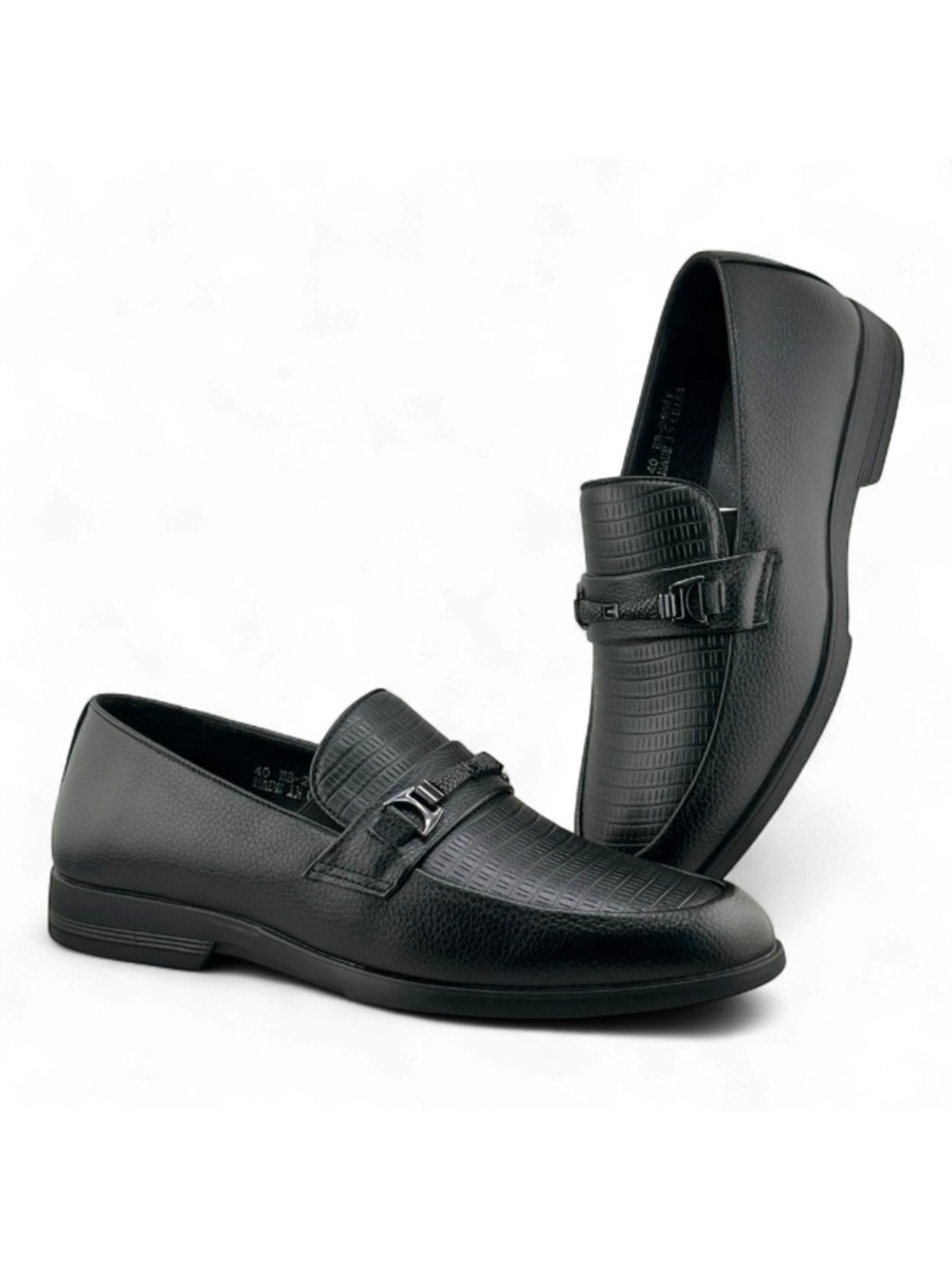 Men Black Casual Loafers Slip-Ons