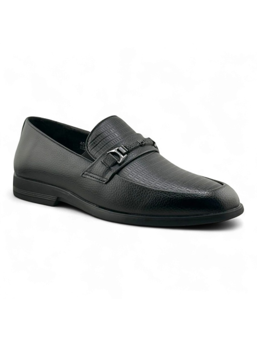Men Black Casual Loafers Slip-Ons