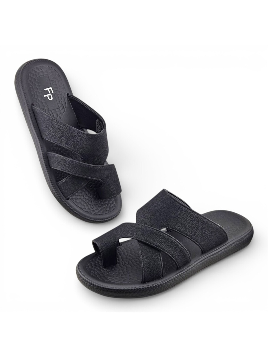 Men Black Casual Comfort Sandals