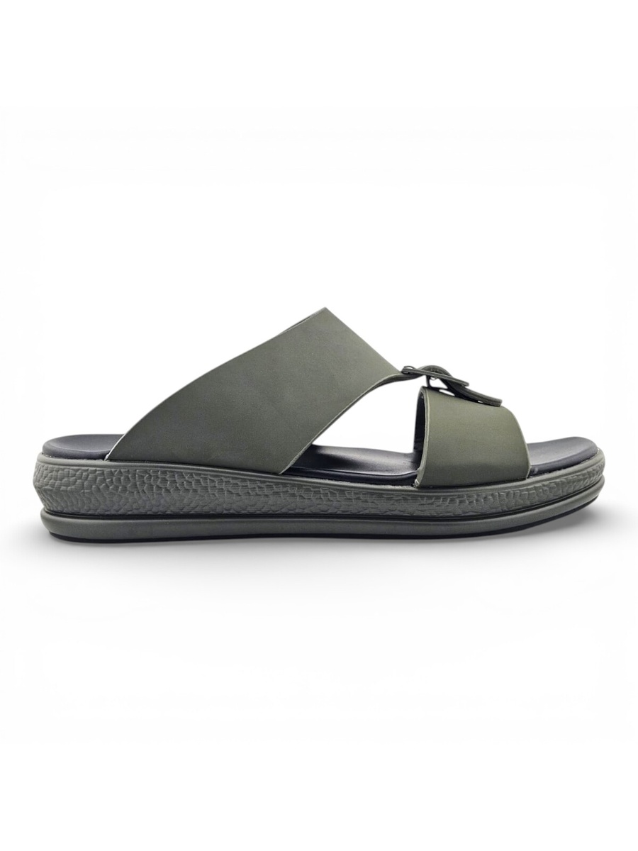 Men Green Comfort Buckle Sandals