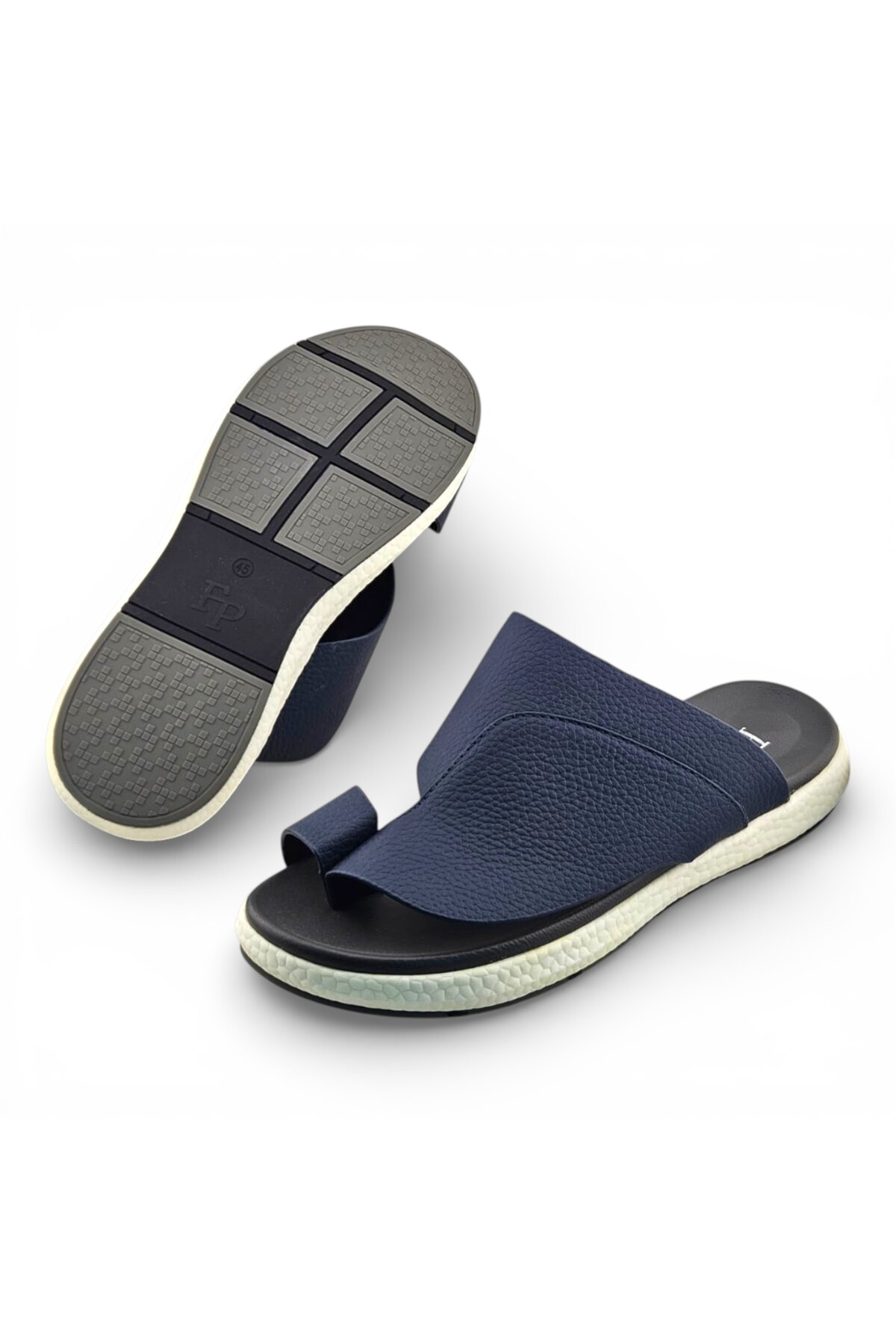 Blue Men Comfort Slide Sandals