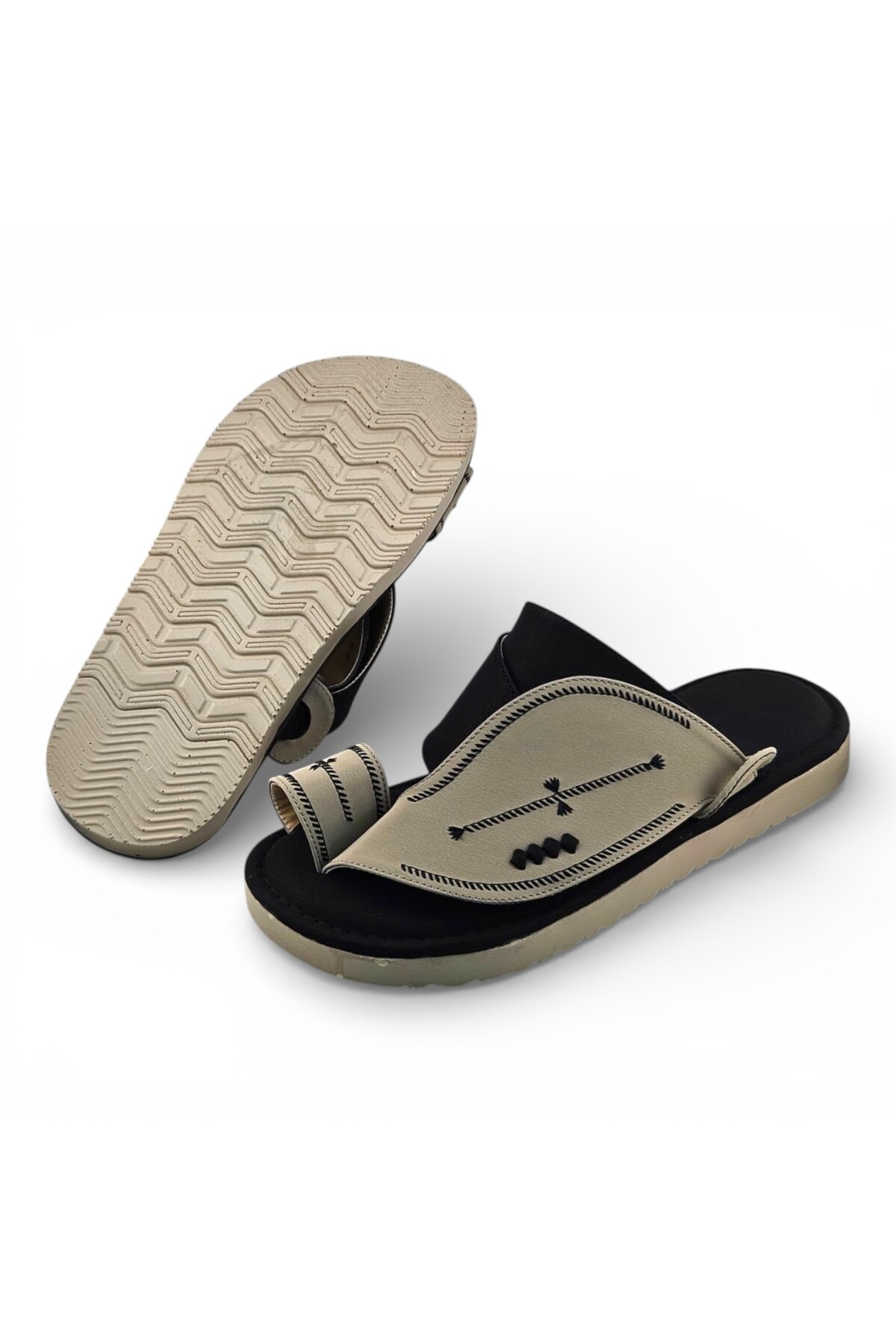Men Beige Emirati Sandals
