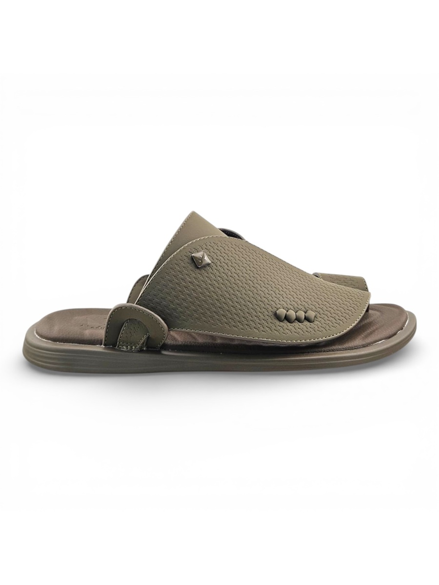 Men Olive Casual Sandals Slip-Ons