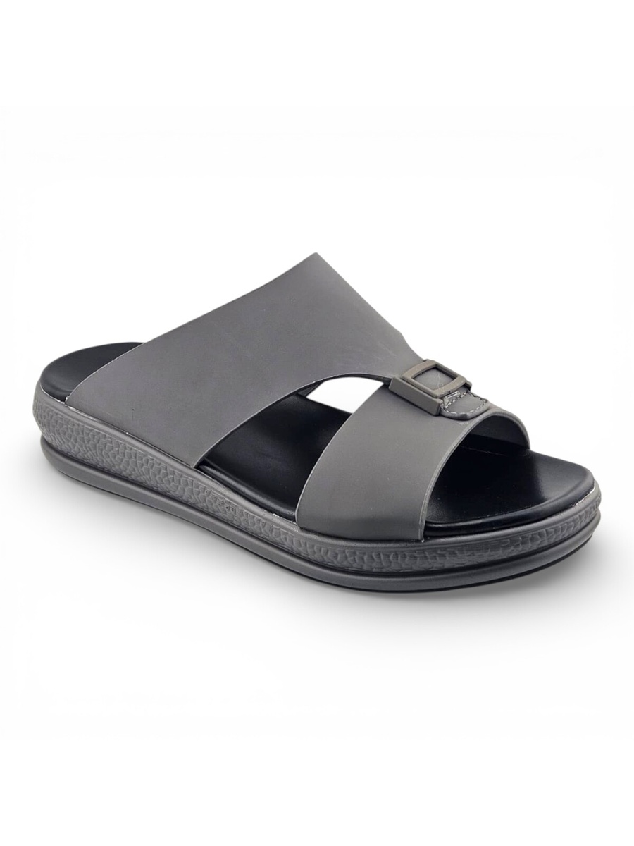 Men Grey Comfort Sandals - Everyday Slip-On