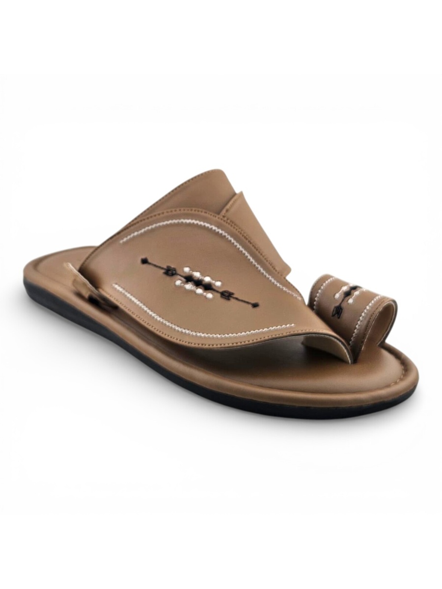 Men Grey Arabic Sandals - Premium Khaleeji Style