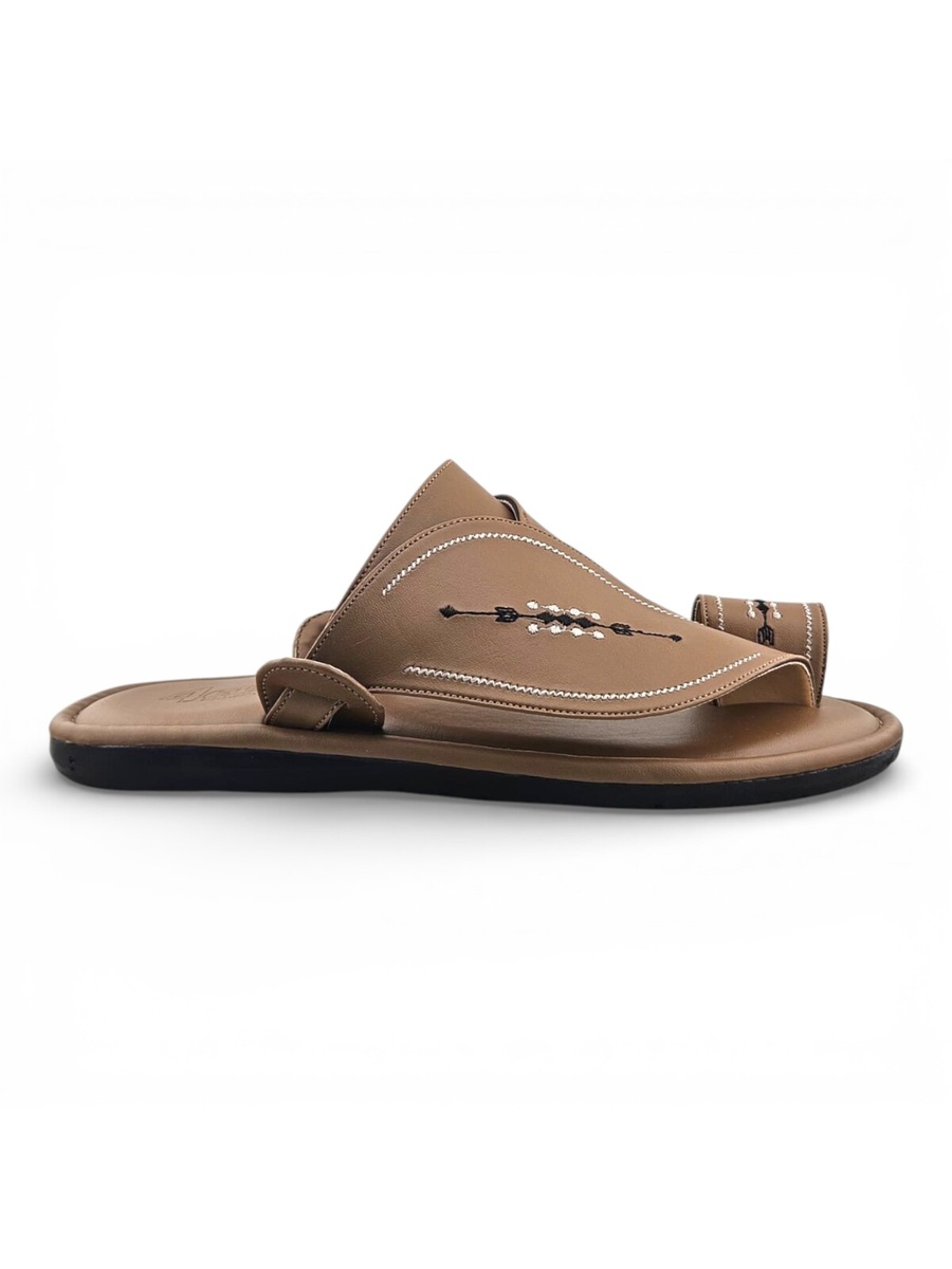 Men Grey Arabic Sandals - Premium Khaleeji Style