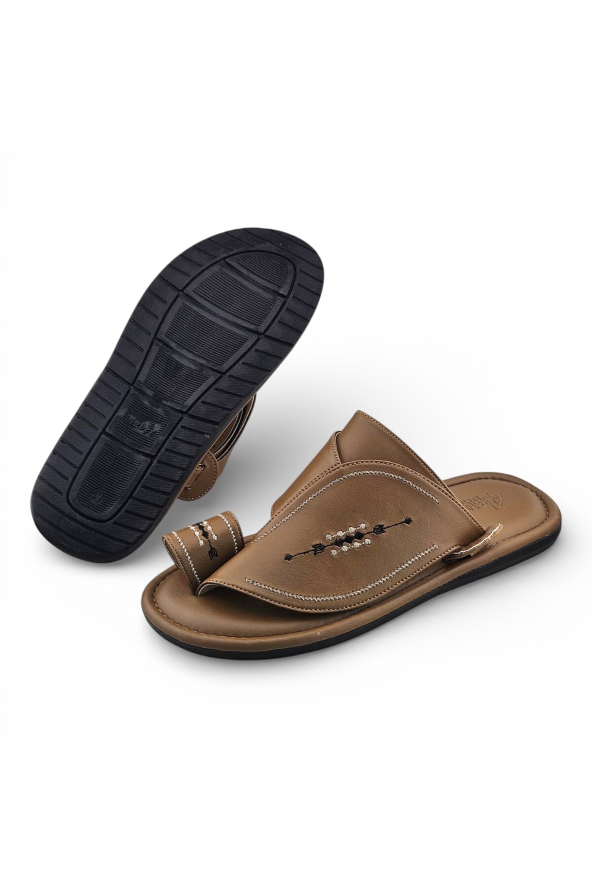 Men Grey Arabic Sandals - Premium Khaleeji Style