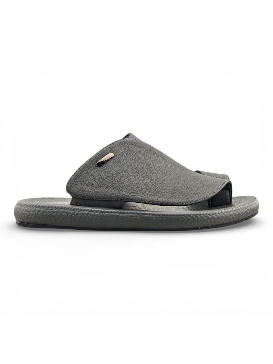 Men Grey Casual Slip-On Sandals