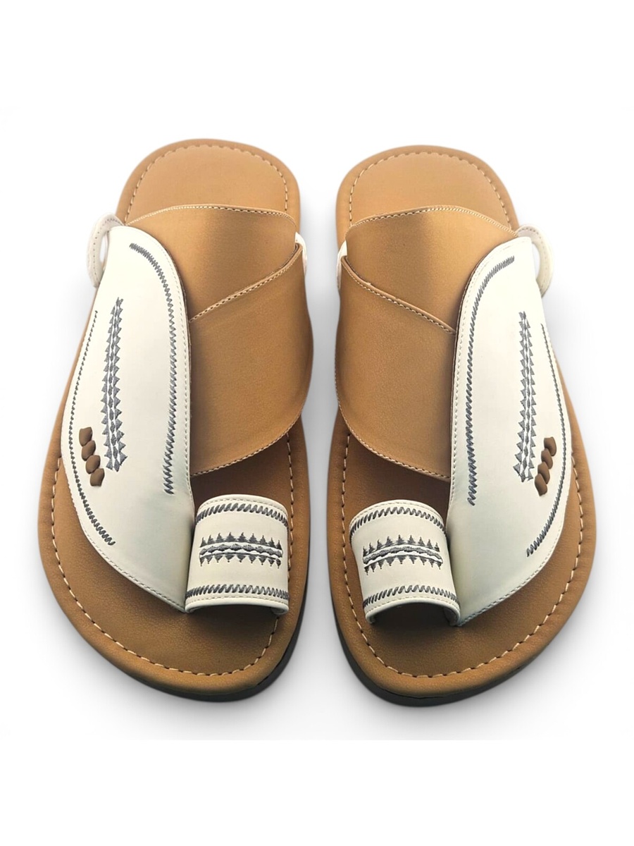 Multi-Color Embroidered Arabic Sandals