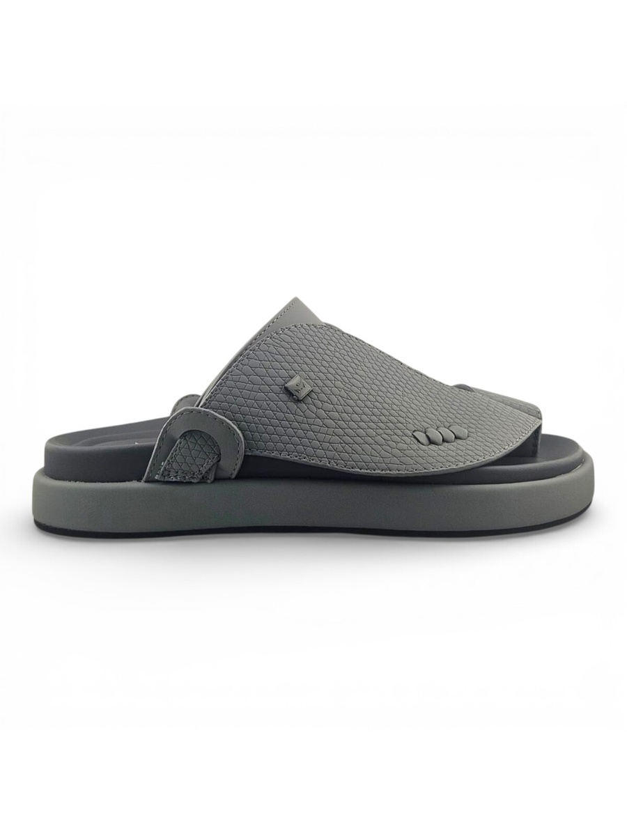 Men Black Buckle Strap Comfort Sandals