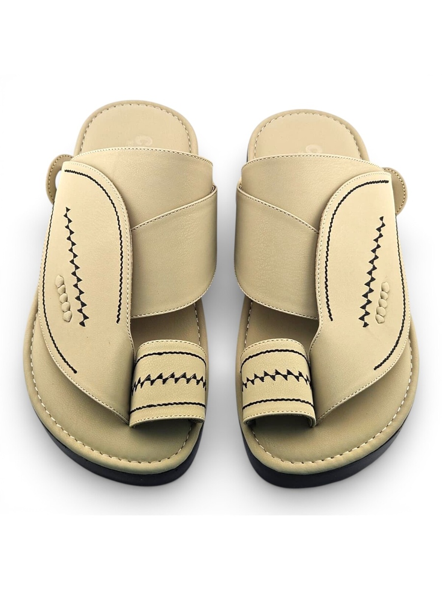 Cream Men Arabic Sandals 