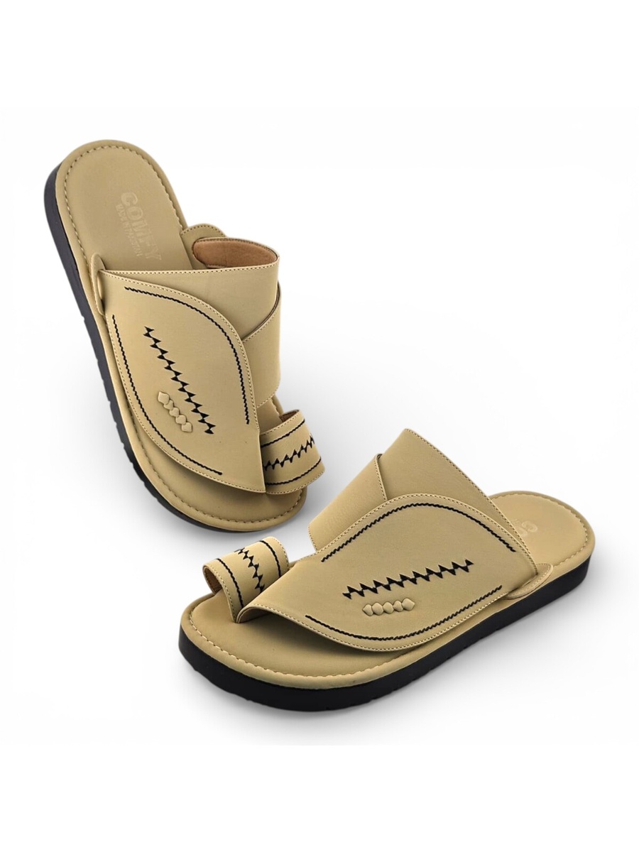 Cream Men Arabic Sandals 