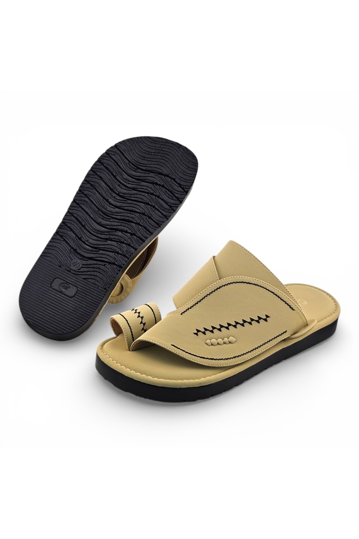 Cream Men Arabic Sandals 