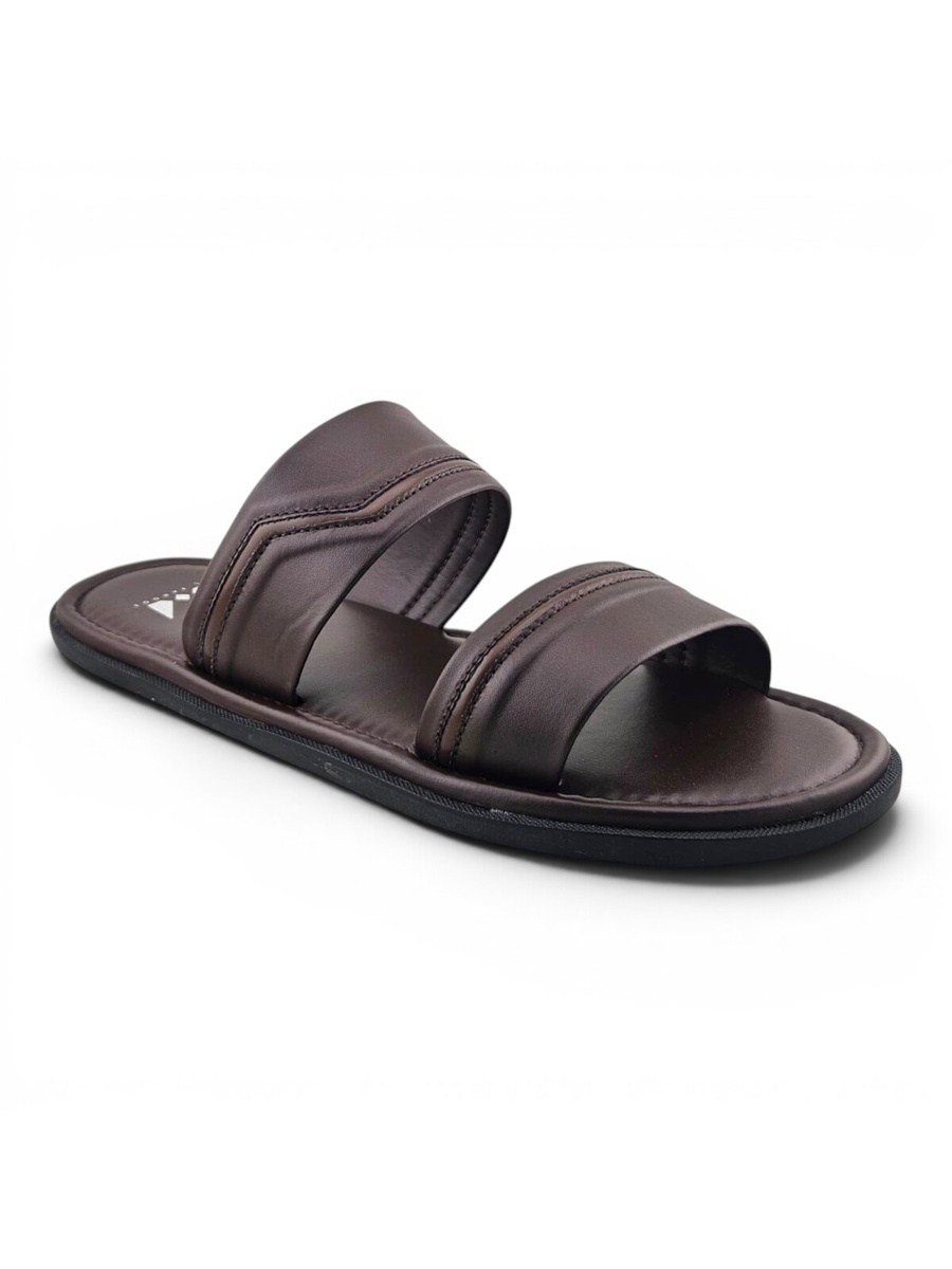 Men Brown Leather Casual Sandals