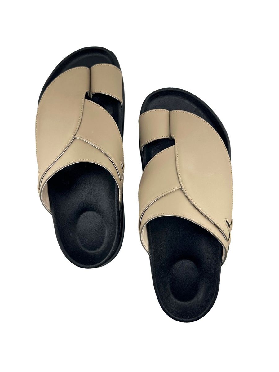 Men Sage Green Thobe Sandals - Casual and Comfortable Arabic Slippers