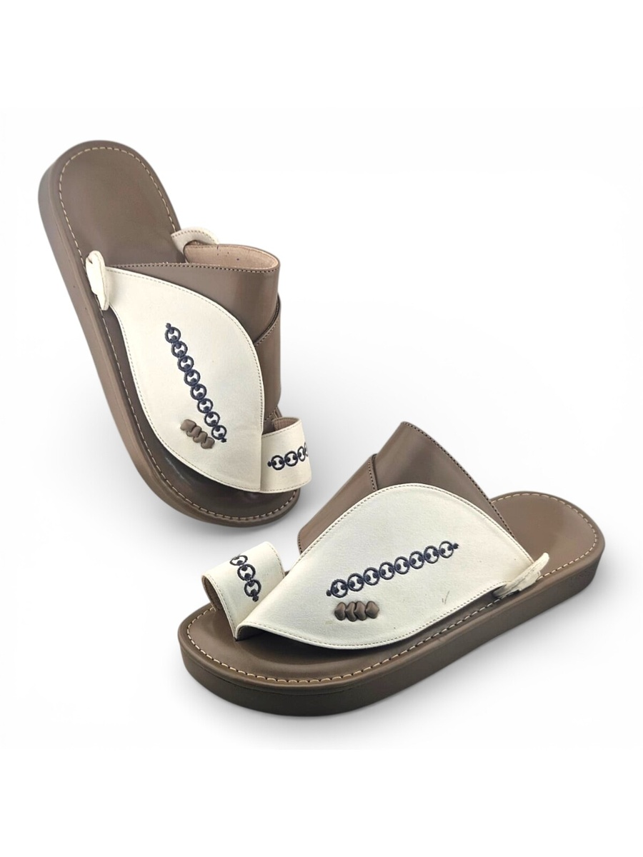 Multi-Color Embroidered Arabic Sandals