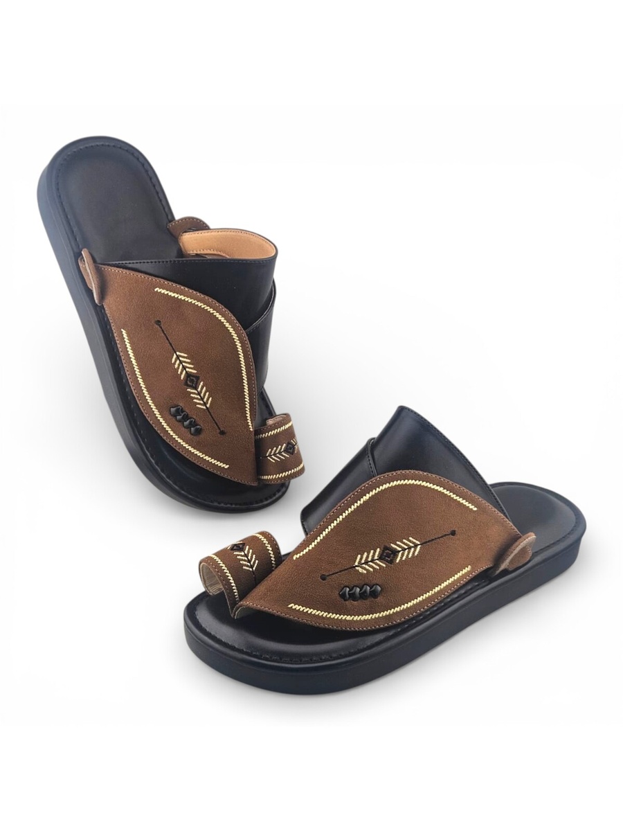 Multi-Color Embroidered Arabic Sandals