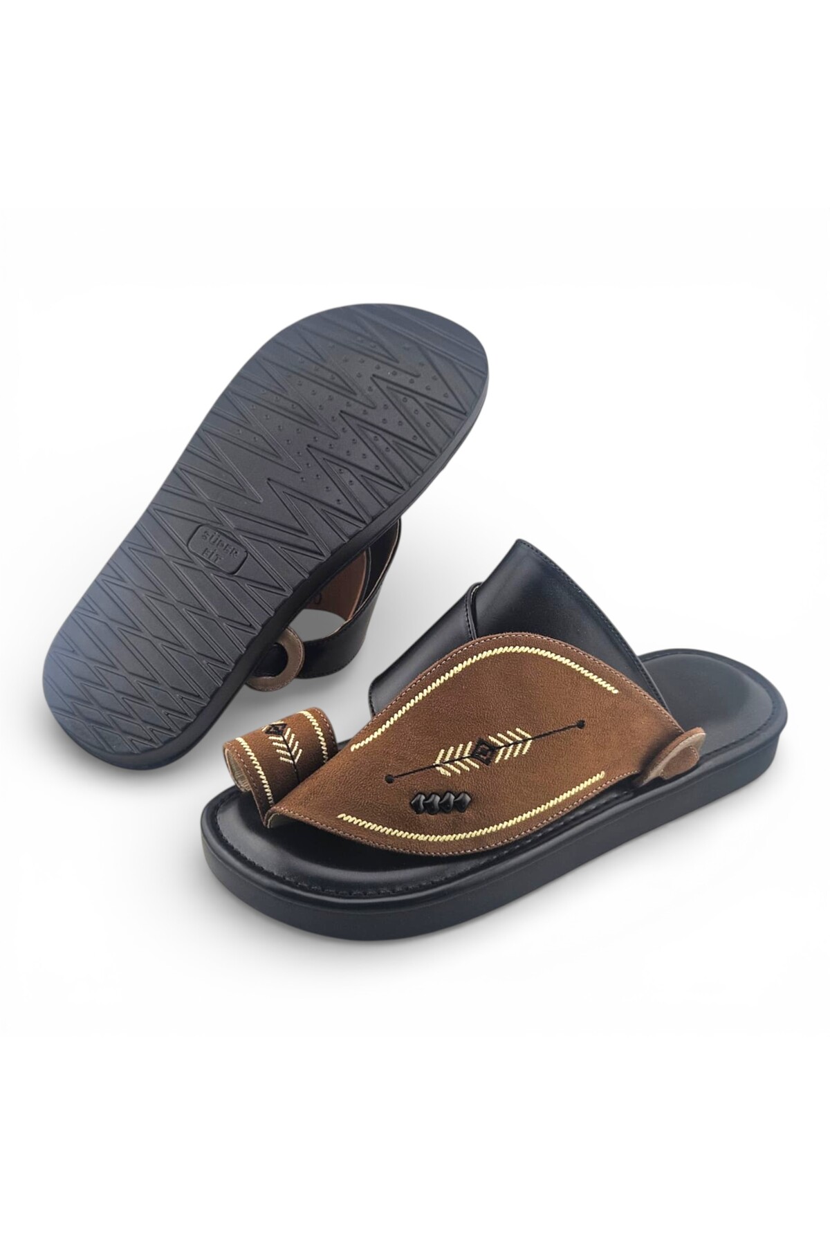 Multi-Color Embroidered Arabic Sandals
