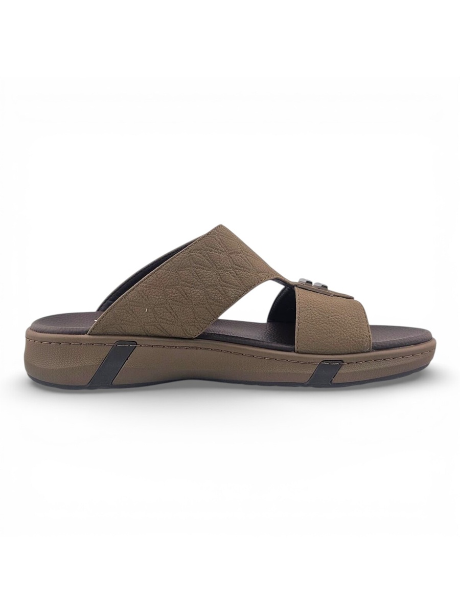 Men Khaki Comfort Slide Sandals - Casual and Stylish Footwear