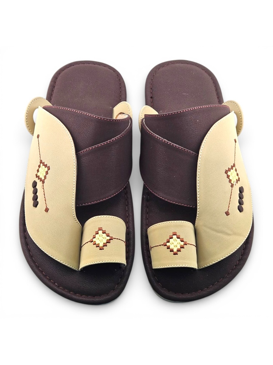 Men Cream Casual Sandals - Traditional Style