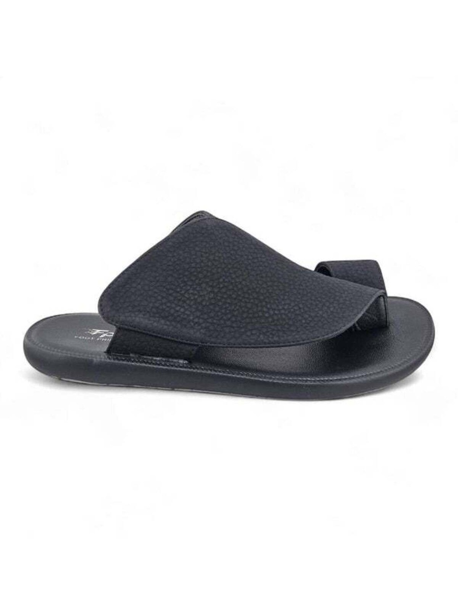 Men Black Arabic Thong Sandals