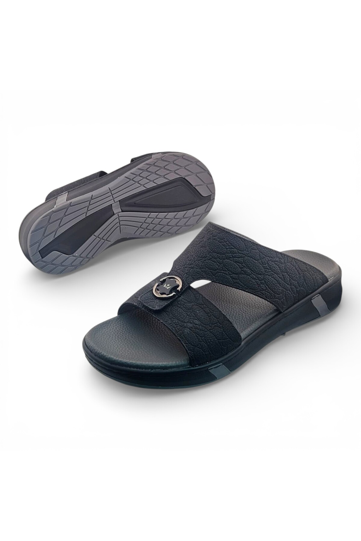 Men Black Casual Comfort Sandals