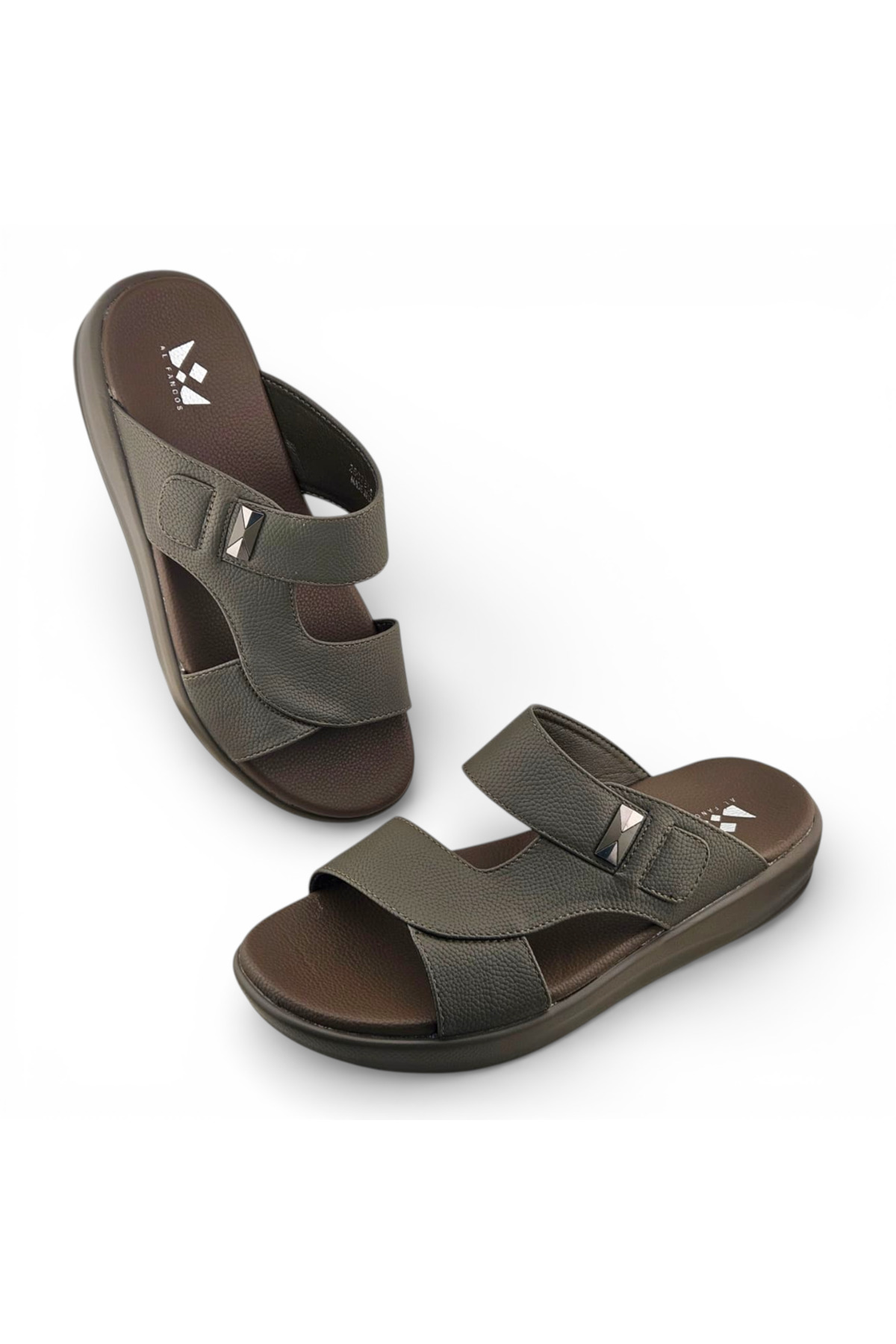 Men Olive Green Casual Comfort Sandals