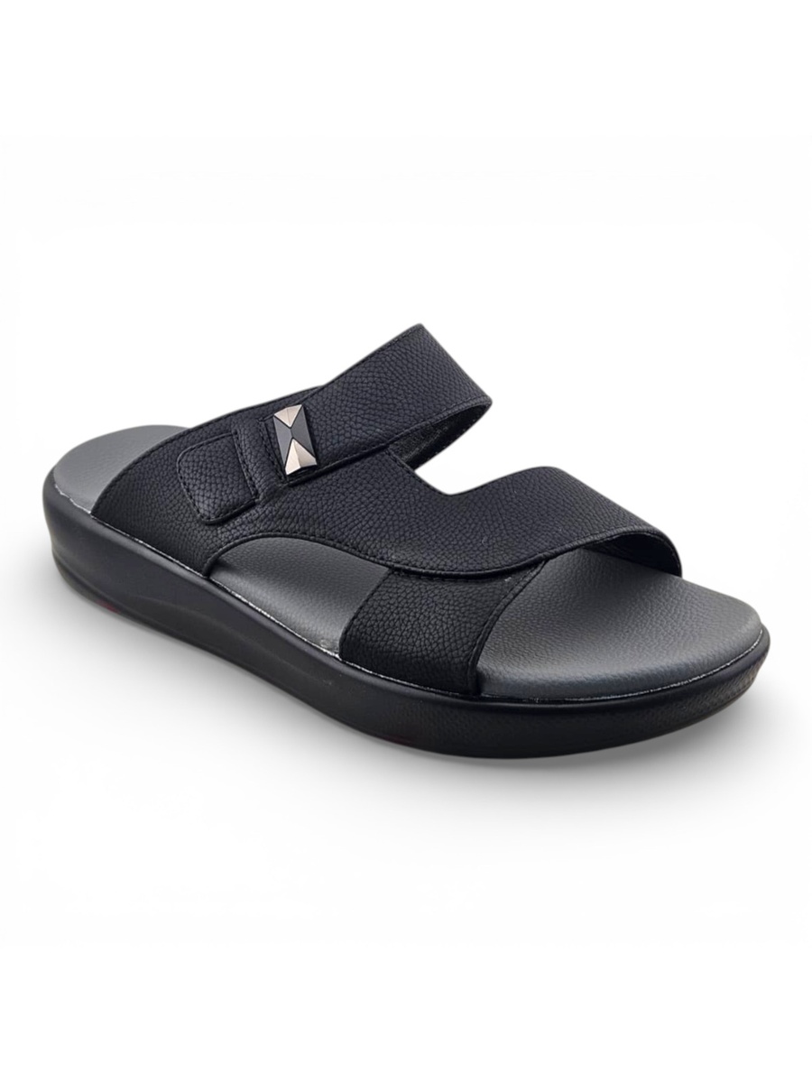 Men Black Comfort Slide Sandals