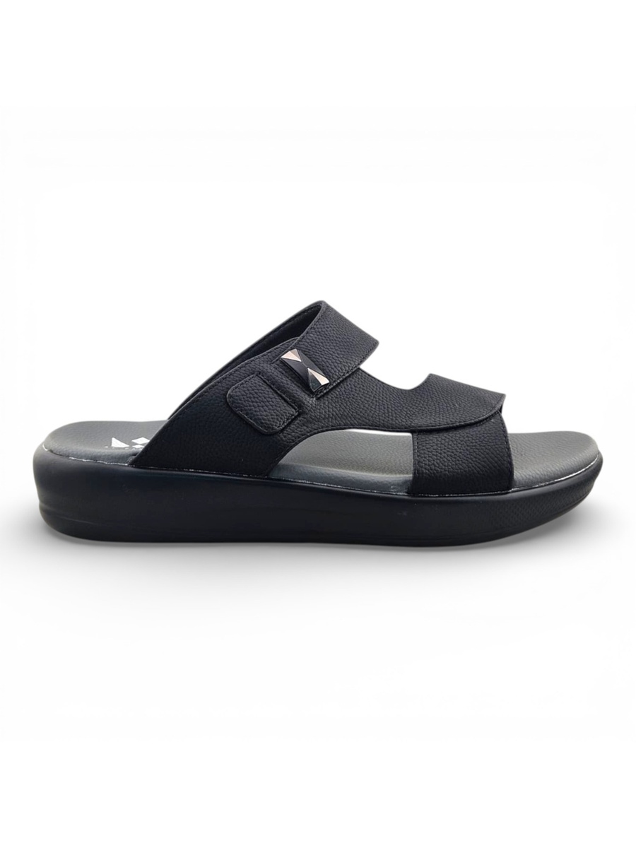 Men Black Comfort Slide Sandals