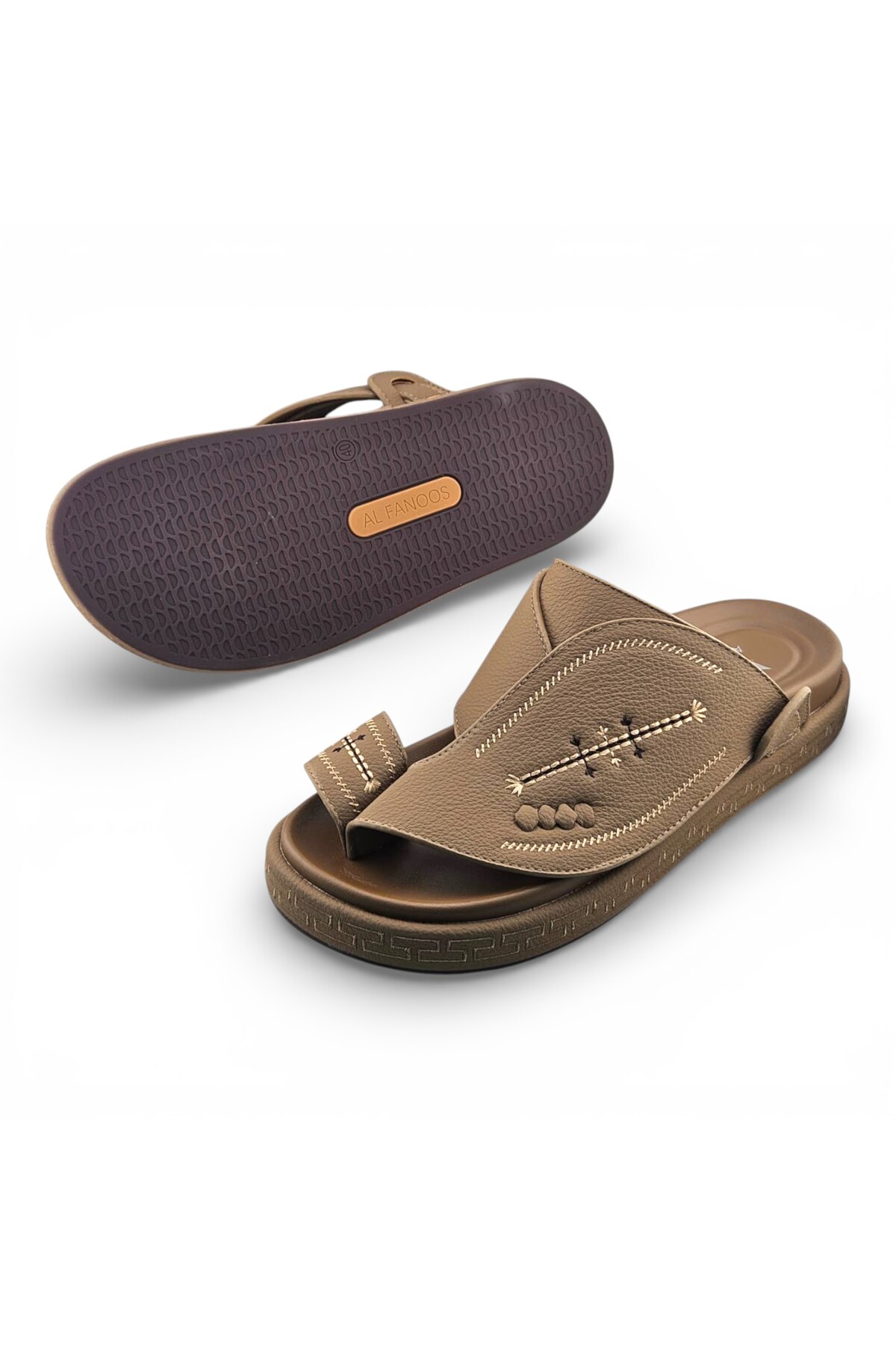 Khaki Men Traditional Thong Sandals