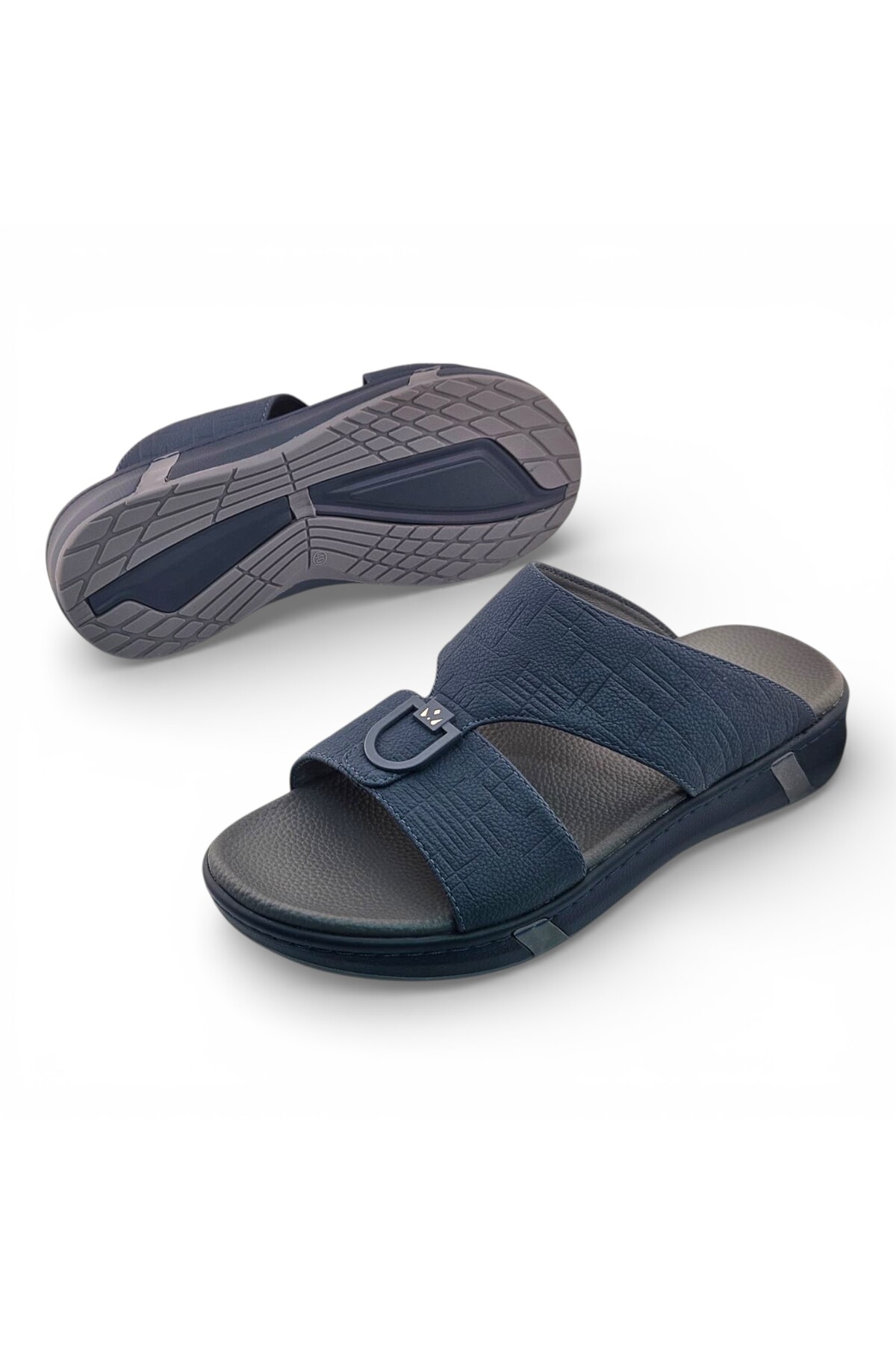 Men Navy Blue Casual Comfort Sandals