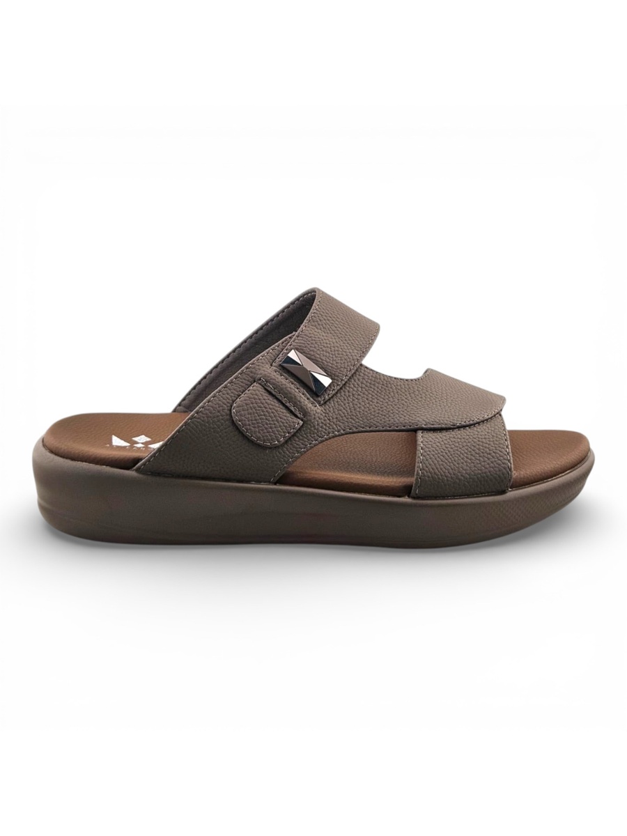 Men Khaki Comfort Slide Sandals