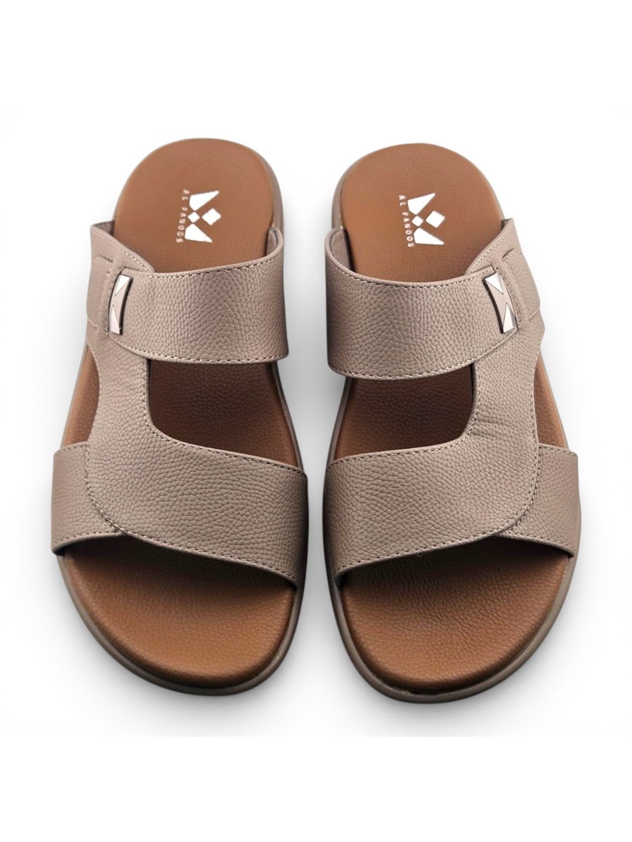 Men Khaki Comfort Slide Sandals