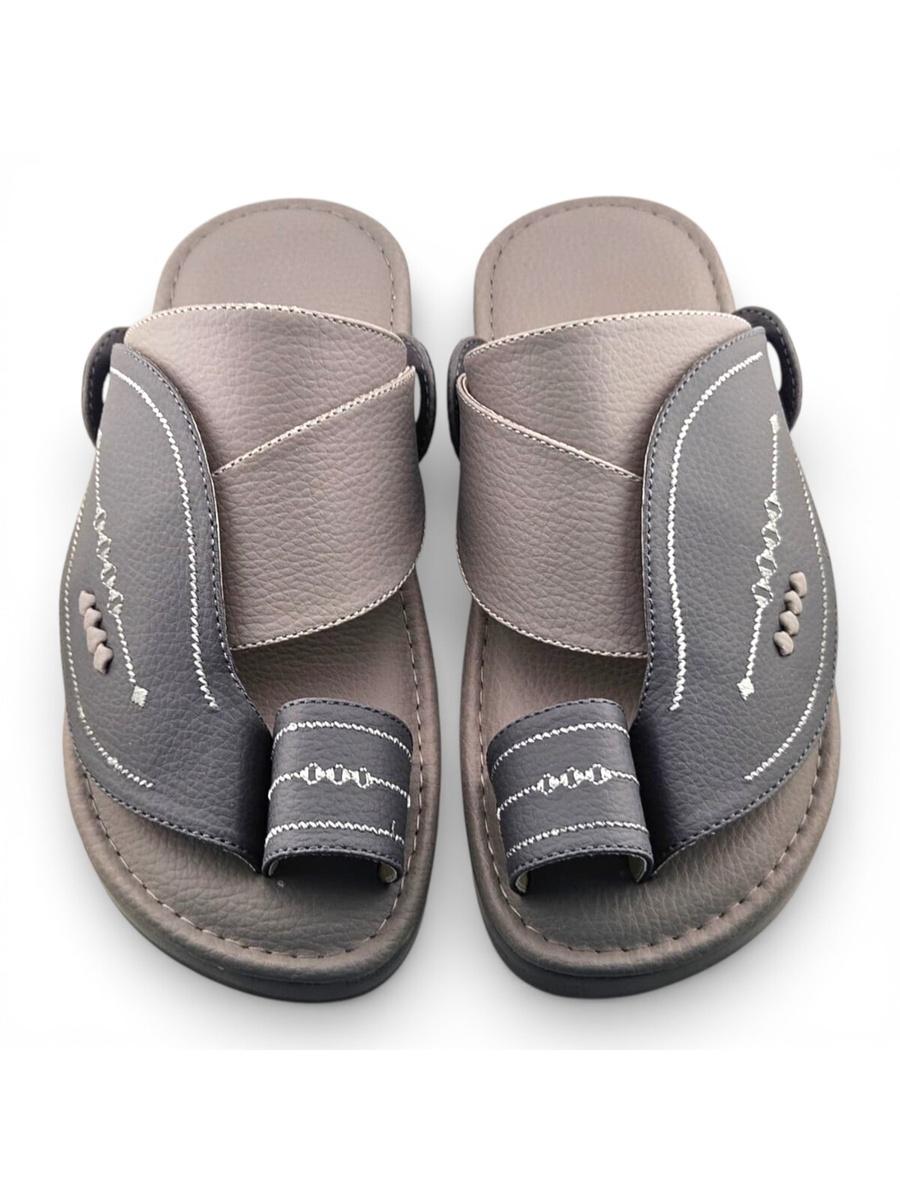 Men Grey Comfort Thong Sandals